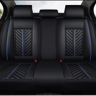 Huse auto Citroen Luxury Negru + Albastru