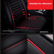 Huse auto SsangYong Clasic Negre + rosu/ 4 pernute incluse
