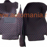 Covorase auto premium BMW serie 5 G30 negru fir rosu
