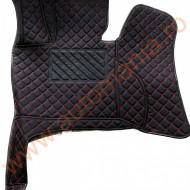 Covorase auto Jaguar XF negru cu fir rosu