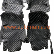 Covorase auto Premium Audi A3 2020+ , Negru Fir crem