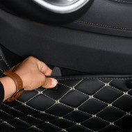 Covorase auto Premium Hyundai ix 35 , negru cu fir crem