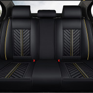 Huse auto Renault Luxury Negru + Galben / 4 pernute incluse