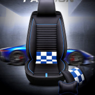 Huse auto Seat Negre cu Albastru/ Fara Pernute