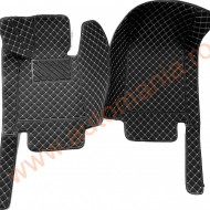 Covorase auto Premium BMW serie 3 E46 negru cu fir crem