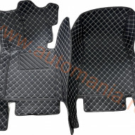 Covorase auto premium BMW serie 5 G30 negru fir crem