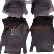 Covorase auto Premium Nissan Qashqai (2008 - 2015) negru fir rosu