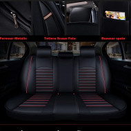 Huse auto Audi Clasic Negre + rosu/ Fara Pernute