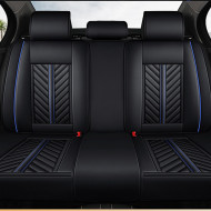Huse auto Smart Luxury Negru + Albastru