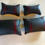 Huse auto SsangYong Clasic Negre + rosu/ 4 pernute incluse