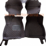 Covorase auto Premium Audi A3 2014-2019 negru cu fir rosu
