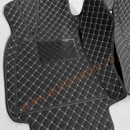 Covorase auto Premium Audi A4 B8( 2008 + ) negru cu fir crem
