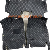 Covorase auto Peugeot 5008 negru fir alb