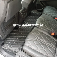 Covorase auto Peugeot 508 negru fir alb