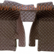 Covorase auto Premium Audi A6 C8 coffee / maro
