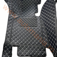 Covorase auto premium BMW serie 5 G30 negru fir crem