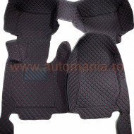 Covorase auto Premium Mercedes E Class 2009-2016 negru cu fir rosu (w212)