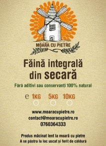 Faina integrala din secara, punga 1 Kg.