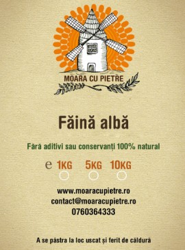 Faina alba de patiserie, punga 5 kg.