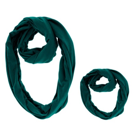 Set esarfa mama si copil - verde inchis