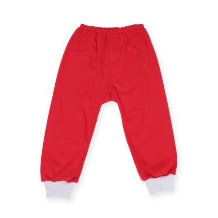 Pantalonas rosu cu manseta