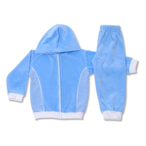 Trening bebe din catifea bleu