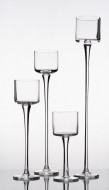 Set sfesnice sticla inalte Uma H 20-50 cm