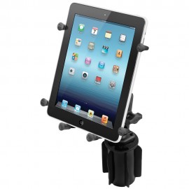 Komplett 10"-os tablet tartó szett italtartóba helyezhető bázissal (X-Grip)