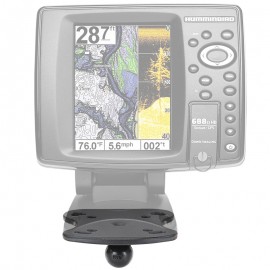 RAM tartó adapter Humminbird és Lowrance Elite-5-höz, 1"-os golyóval tavi/folyami használathoz