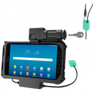 RAM® EZ-Roll'r™ kulccsal zárható Töltő és Duál USB adatkapcsolatos dokkoló Samsung Galaxy Tab® Active3 és Active2-höz