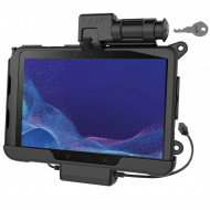 RAM® Skin™ kulcsos zárral rendelkező töltést és adatkapcsolatot biztosító tartó bölcső Samsung Galaxy Tab® Active4 Pro-hoz