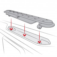 RAM® Tough-Track™ felső betöltéses sín 2018-21 Jeep JL/Gladiator autókhoz
