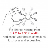 RAM® X-Grip® telefontartó RAM® Tough-Strap™ kormány bázissal Extra nagy méretű telefonokhoz