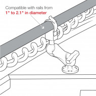 RAM® Trolling Motor stabilizátor csőbilincses rögzítéssel