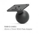 RAM 35x75mm téglalap alakú tartó VESA rögzítési lyukakkal és 2,25"-es golyóval