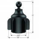 Komplett 7-8"-os tablet tartó szett italtartóba helyezhető bázissal (X-Grip)
