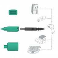 RAM® EZ-Roll'r™ kulccsal zárható Töltő és Adat kapcsolatos bölcső Samsung Galaxy Tab® Active3 és Active2-höz