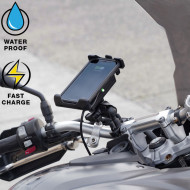 RAM® Quick-Grip™ vezeték nélküli töltővel rendelkező komplett telefon tartó szett kormányra vagy csőre