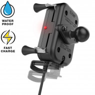 RAM® Tough-Charge™ X-Grip® vezeték nélküli töltővel rendelkező komplett telefon tartó szett kormányra vagy csőre