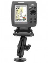 RAM tartó adapter Humminbird és Lowrance Elite-5-höz, 1"-os golyóval tavi/folyami használathoz