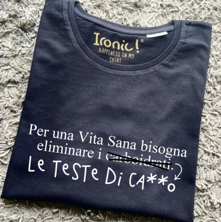 Maglia Donna "Per una vita bisogna eliminare i carboidrati"
