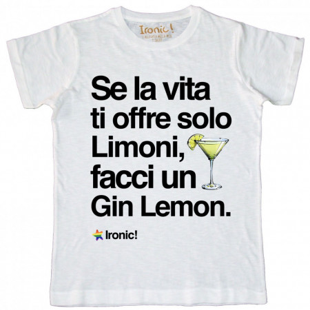 Maglia Uomo "Se la vita ti offre solo Limoni facci un Gin Lemon"
