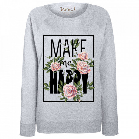 Felpa Donna "Make me Happy"