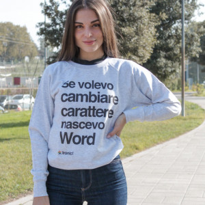 Felpa Donna "Se volevo cambiare Carattere nascevo Word"