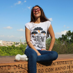 Maglia Donna "Stai serena lo dici al meteo"