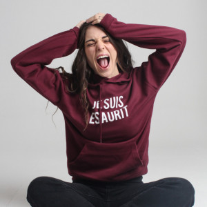Felpa Donna "Je suis Esaurit"