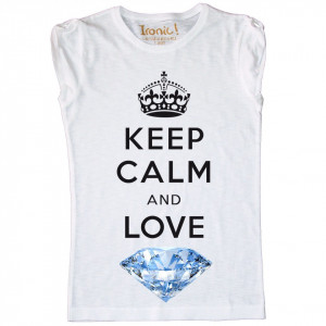 Maglia Donna Keep Calm and Love Diamond