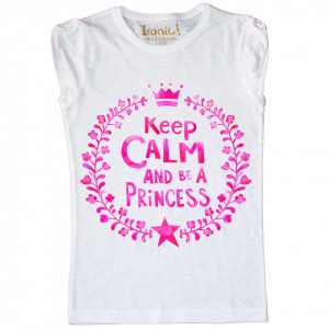 Maglia Donna Keep Calm be a Princess
