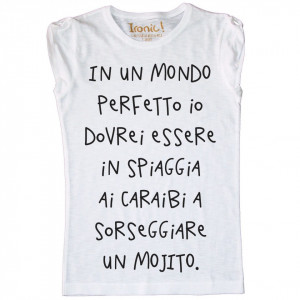 Maglia Donna In un Mondo perfetto...
