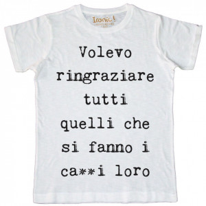 Maglia Uomo Volevo Ringraziare...